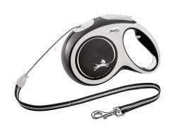 flexi рулетка-трос для собак, черная (254 г)