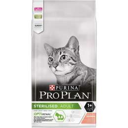 Корм Purina Pro Plan для взрослых стерилизованных кошек и кастрированных котов, с высоким содержанием лосося (1,5 кг)