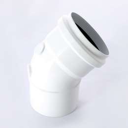 Отвод промежуточный 45 Baxi: от 80 до 100 мм, алюминий