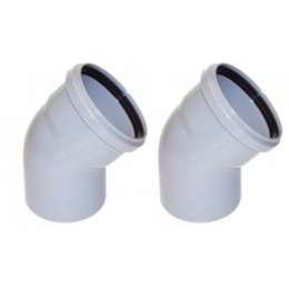 Отвод промежуточный 45 De Dietrich: 100 мм, PPS