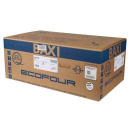Котел настенный Baxi: ECO FOUR 24 кВт, газовый, двухконтурный, белый, открытый